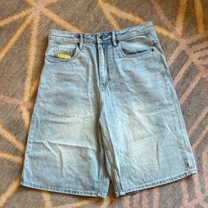 Empyre Ultra Loose Light Blue Denim Skate Shorts